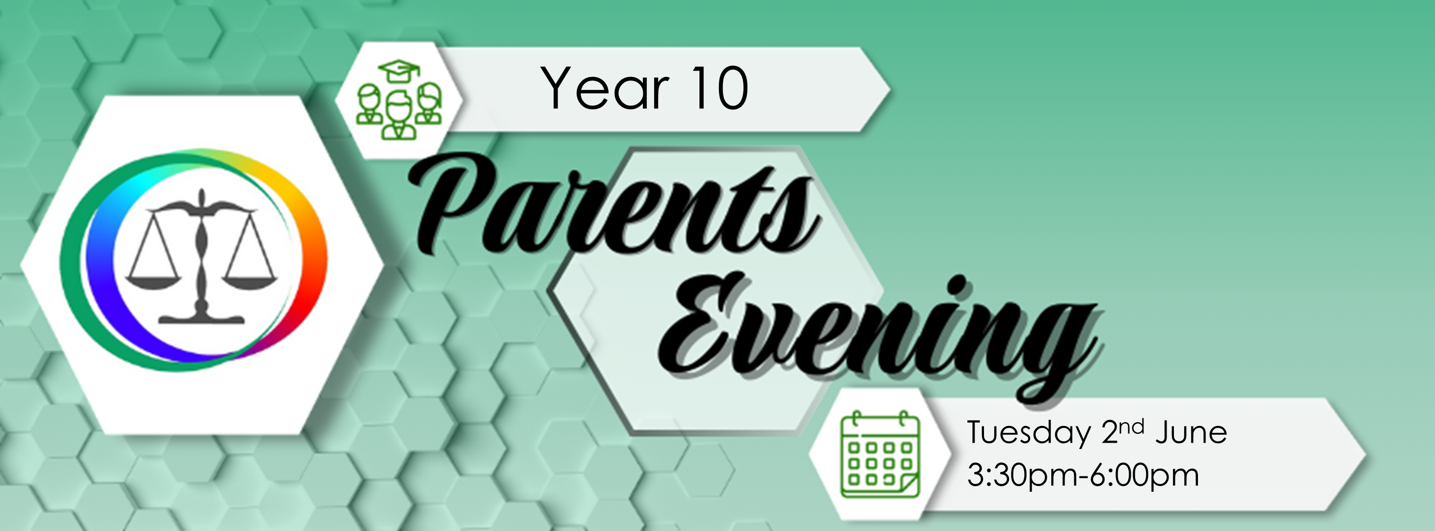 Year 10 Parents' Evening - 2nd June